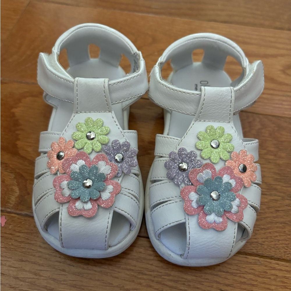 Okie Dokie Memory Foam Toddler Girl Sandals! Sz 6